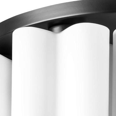 Потолочные 802097 (NUBI-X9A) Люстра NUBI 9х40W E27 ЧЕРНЫЙ МАТОВЫЙ/БЕЛЫЙ (в комплекте), доставка по Казахстану 