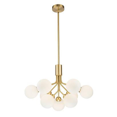 люстры подвесная люстра belfast bryson l-8130-6+3 br gl, доставка по Казахстану 