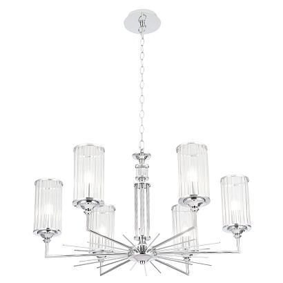 люстры люстра crystal lux gloria sp6 chrome crystal lux 1911/306, доставка по Казахстану 