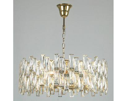 newport 10120 10123+5/c gold , люстра, gold clear crystal d63*h26 cm e14 8*40w, доставка по Казахстану 