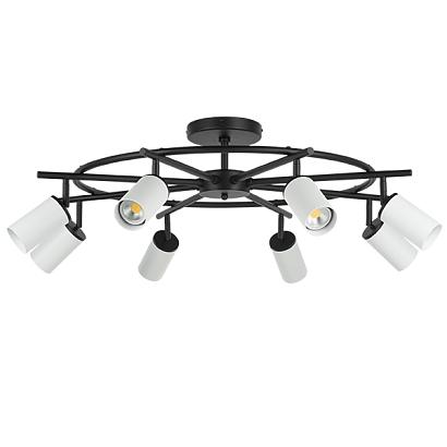 люстры lr718368 люстра rullo 8х50w gu10 черный - белый  571718 - 214436-8, доставка по Казахстану 