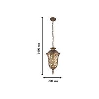 Дополнительная картинка Уличный подвесной светильник Favourite Luxus 1495-1P