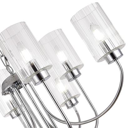 люстры sle1127-103-08 люстра подвесная хром/прозрачный e14 8*40w tilda, доставка по Казахстану 