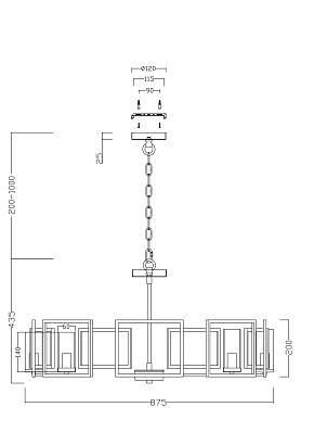 люстры подвесная люстра maytoni bowi h009pl-08g, доставка по Казахстану 