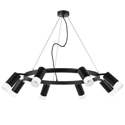 lr0183781 подвесной светильник rullo 8х50w gu10 черный (571018+214437-8+202431-8), доставка по Казахстану 