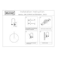 Настенный светильник Belfast Ravenhill 6084-20 BR MB