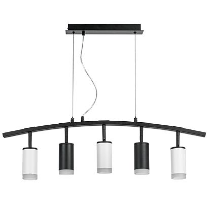 lr7353723630 люстра rullo 5х50w gu10 черный - белый  571735 - 214437-2 - 214436-3 - 202430-5, доставка по Казахстану 