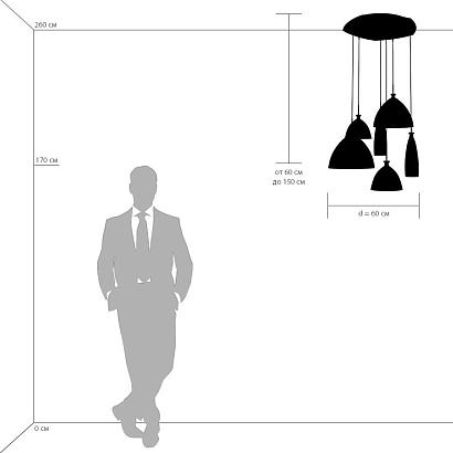 люстры подвесная люстра lightstar simple light 810 810160, доставка по Казахстану 