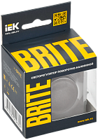 BRITE Светорег. пов-наж. 600Вт СС10-1-0-БрС сталь IEK 