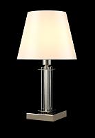 Дополнительная картинка Настольная лампа Crystal Lux NICOLAS LG1 NICKEL/WHITE Crystal Lux 3400/501