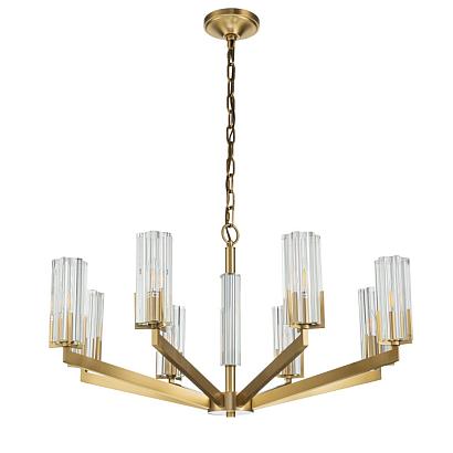 люстры люстра подвесная belfast malone 6035-8 br cl, доставка по Казахстану 