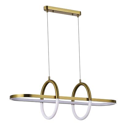 люстры sl1579.313.01 светильник подвесной st-luce золотистый/белый led 1*48w, доставка по Казахстану 