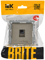 BRITE Роз. комп. RJ45 кат.6 РК11-БрШ шамп. IEK 