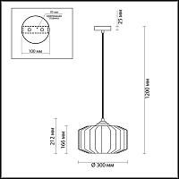 Дополнительная картинка Подвесной светильник Odeon Light Pendant Binga 4746/1