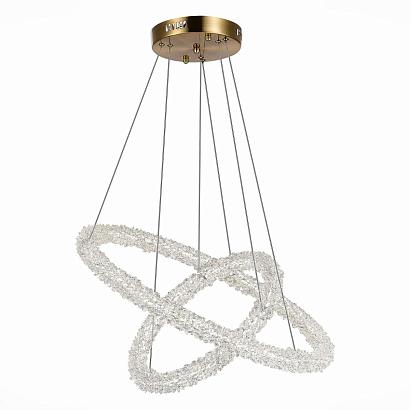 люстры sl6110.203.02 люстра подвесная st-luce золотистый/золотистый led 2*28w 3000 - 6500k, доставка по Казахстану 