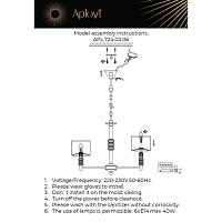 Дополнительная картинка Подвесная люстра Aployt Franula APL.724.03.06