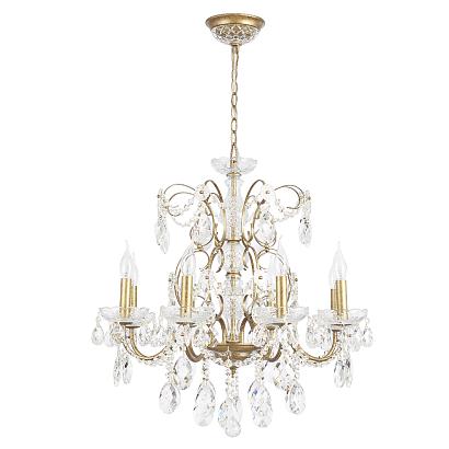 люстра crystal lux odelis sp8 gold crystal lux 2571/308, доставка по Казахстану 