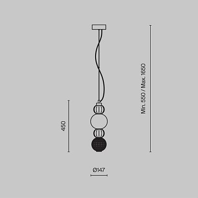 подвесной светильник maytoni p069pl-l17g3k, доставка по Казахстану 