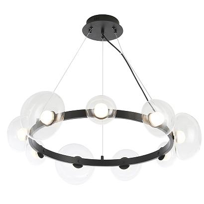 люстра crystal lux bosque sp9 black/transparent crystal lux 0270/309, доставка по Казахстану 