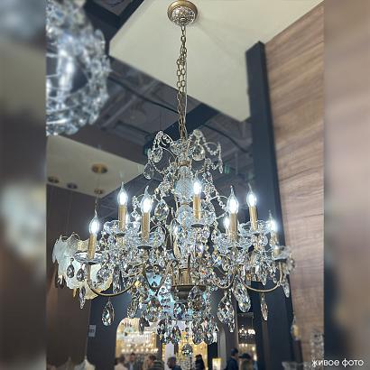 люстра crystal lux odelis sp12 gold crystal lux 2571/312, доставка по Казахстану 