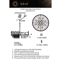 Дополнительная картинка Подвесная люстра Aployt Nikoul APL.832.13.12