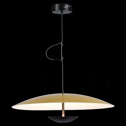 sl6502.213.01 светильник подвесной st-luce золотистый,черный/золотистый led 1*40w 3000k, доставка по Казахстану 