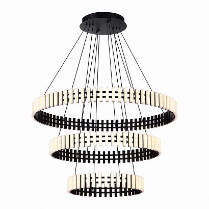 люстры sl6203.403.105 люстра подвесная st-luce черный/белый led 1*105w 3000k, доставка по Казахстану 