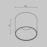 Дополнительная картинка Потолочный светильник Technical C064CL-01-25W3K-D-RD-B