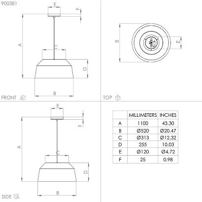 900381 подвесной светильник contrisa, доставка по Казахстану 