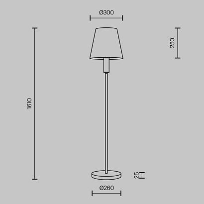 Напольный светильник (торшер) Maytoni MOD483FL-01BS Lira купить в Алматы svet.kz