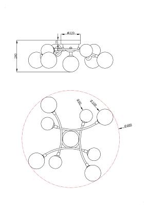 Потолочные Потолочный светильник Freya Bethany FR5116CL-09BS, доставка по Казахстану 