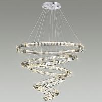 4930/260l l-vision odl24 000 хром/прозрачный металл/хрусталь люстра led 260w 4000k 30600лм vekia, доставка по Казахстану 