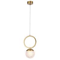 светильник подвесной crystal lux carolina sp1 v1 brass crystal lux 0330/201, доставка по Казахстану 
