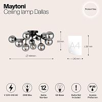 Дополнительная картинка Потолочная люстра  Maytoni MOD545CL-12B