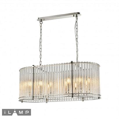 подвесная люстра ilamp manhattan p2554-12 nickel, доставка по Казахстану 