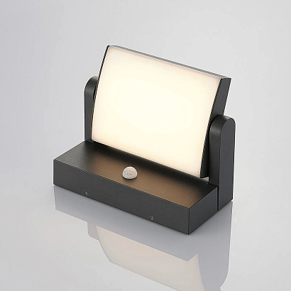 Бра декор. , Серый, 18Вт, 3000K, IP54, GW-007-18-GR-WW