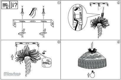 светильник ideal lux canapa sp1 134833idl, доставка по Казахстану 