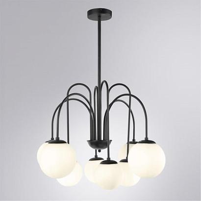 люстры подвесная люстра arte lamp mebsuta a1675lm-8bk, доставка по Казахстану 