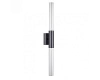 NEWPORT 7270 7273/A matt black , Бра, Matt black Clear glass L6*H56*Sp6,5 cm G9 2*40W