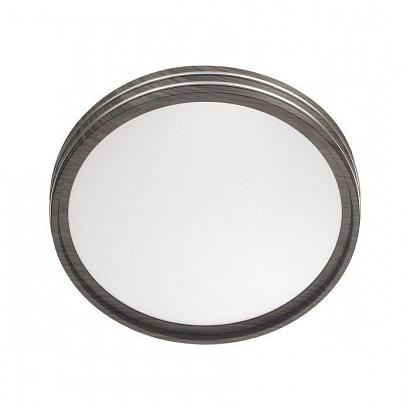 7604/DL PALE SN 022 Светильник пластик/белый/венге/хром LED 48Вт без ДУ 4000К D390 IP43 TROSTO