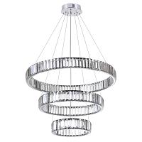 4930/88l l-vision odl24 000  хром/прозрачный металл/хрусталь люстра led 88w 4000k 10200лм vekia, доставка по Казахстану 