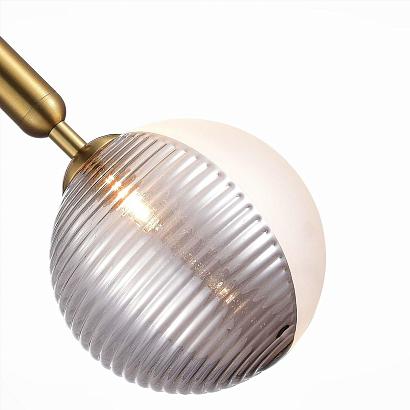 sle1096-203-01 подвес матовое золото/белый, дымчатый g9 1*5w aveiro, доставка по Казахстану 