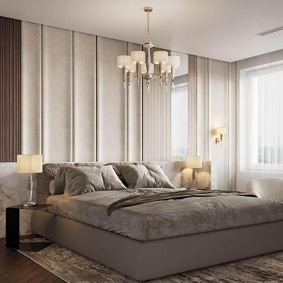 купить 5403/5 CLASSIC ODL_EX23 33 бронзовый/светло-коричневый/кремовый металл/керамика/ткань Люстра E14 5*40W LATTE в Алматы, svet.kz, доставка по Казахстану 