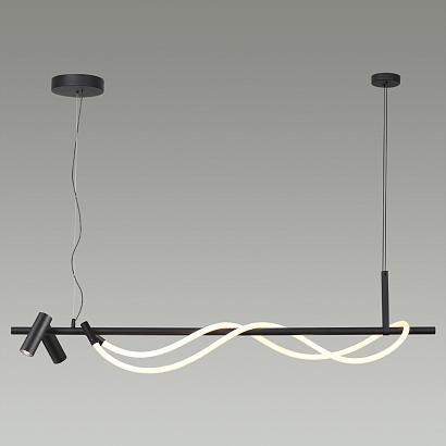 4391/30l hightech черный/металл/канат подвесной св-к ip20 led 30w 1200лм 4000k corda, доставка по Казахстану 