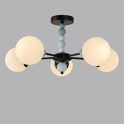 6526/5c moderni ln23 черный люстра потолочная e14 5*40w 220v sunday, доставка по Казахстану 