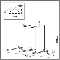Дополнительная картинка Подвесной светодиодный светильник Odeon Light L-vision Rudy 3890/85L