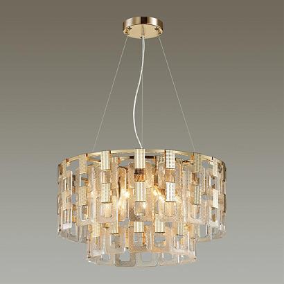 подвесная люстра odeon light hall buckle 4989/9, доставка по Казахстану 