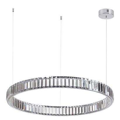 4930/45l l-vision odl24 000  хром/прозрачный металл/хрусталь люстра led 45w 4000k 5350лм vekia, доставка по Казахстану 