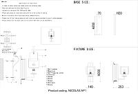 Бра Crystal Lux NICOLAS AP1 NICKEL/WHITE Crystal Lux 3400/401