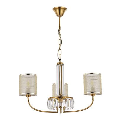 люстры  люстра подвесная латунь/шампань e14 3*40w ellisse, доставка по Казахстану 